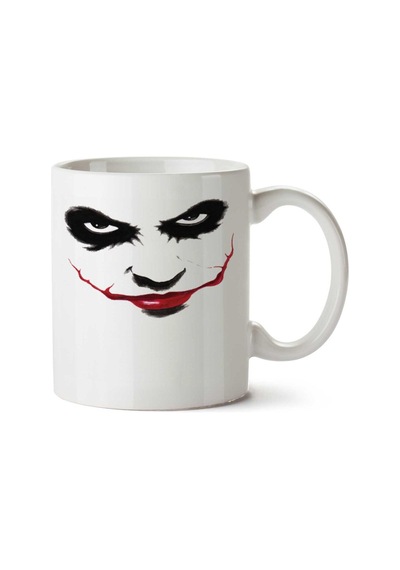The Joker Portre İki Tarafı Baskılı Kupa Bardak Çok Renkli