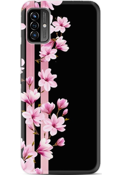 Reeder P13 Blue Max Pro Lite 2022Kılıf Resimli Desenli Baskılı Silikon Pink Flowers 3 1393