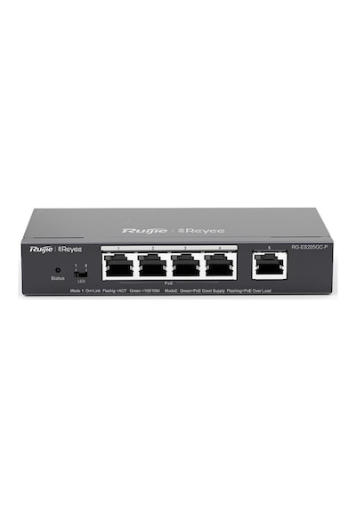 RUIJIE 5port 54w FULL PoE REYEE RG-ES205GC-P  GIGABIT Yönetilemez