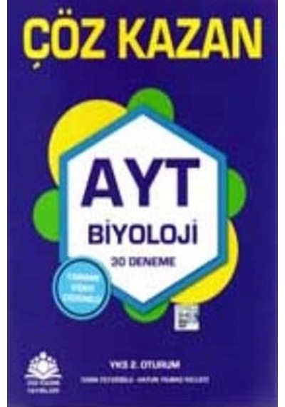 Çöz Kazan Yayınları AYT Biyoloji 30 Deneme