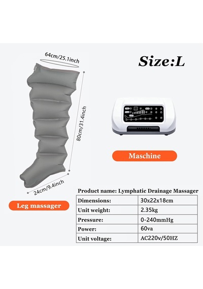 Lyjıangxın Bacaklar Ve Karın İçin Lenfatik Drenaj Cihazı L/xl, Lenfatik Drenaj Lipedema İçin 6 Odacıklı Profesyonel Bacak Masajı, 30-240mmhg Ayarlanabilir Basınç Lyjıangxın Bacaklar Ve Karın İçin Lenfatik Drenaj Cihazı L/xl, Lenfatik Drenaj Lipedema İçin 6 Odacıklı Profesyonel Bacak Masajı, 30-240mmhg Ayarlanabilir Basınç