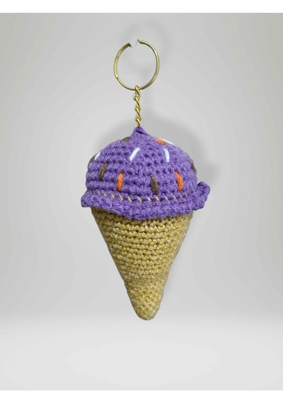 Amigurumi Külah Anahtarlık 10-11 Cm Sevimli El Örgüsü Hediyelik Anahtar Ve Çanta Aksesuarı Kod:104