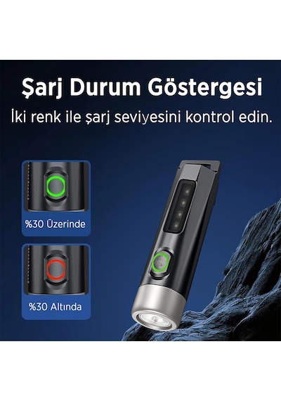 Philips Sfl1121 100 Lümen 10 Modlu Çok Amaçlı Uv Işıklı Ve Acil Durum Mini Anahtarlık Kamp El Feneri Siyah