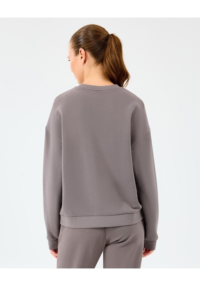 Skechers W Essential Crewneck Sweatshirt Kadın Gri Sweatshirt S2610011-3920 Gri