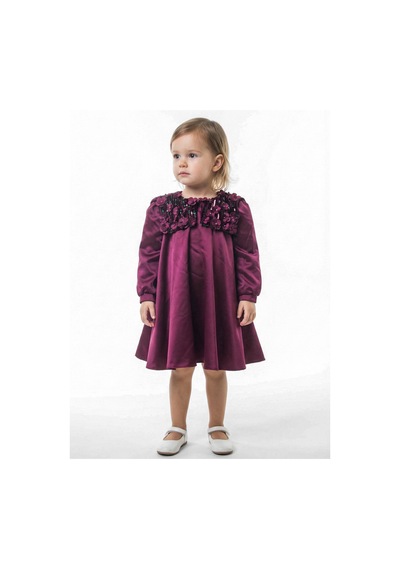 Xo Kids Kız Çocuk Elbise 1-5 Yaş 1675 Mor