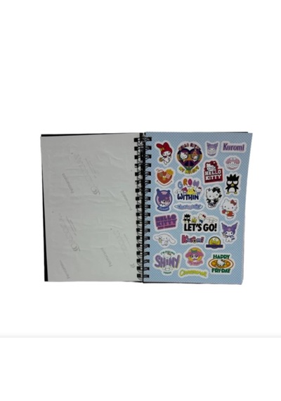 Hello Kitty&kuromi Spiralli Sert Kapak Stickerlı Planner