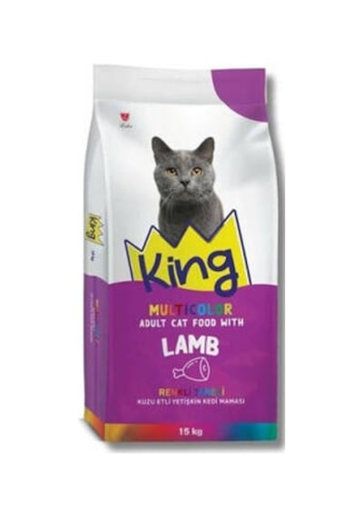 Multicolor Renkli Taneli Kuzu Etli Yetişkin Kedi Maması 15 Kg