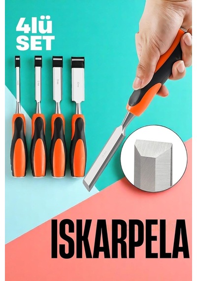 Iskarpela Seti - Vanadyum Çelik Ahşap İşleme Aleti Profesyonellere Ahşap Keski Seti, 721672