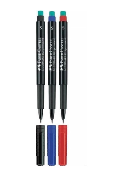Multimark Permanent Asetat Kalemi S 3lü Set Karışık