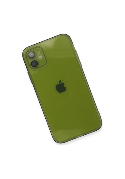 Newface - 727 - İphone 12 Kılıf Fly Lens Silikon - Edntrend - - Yeşil