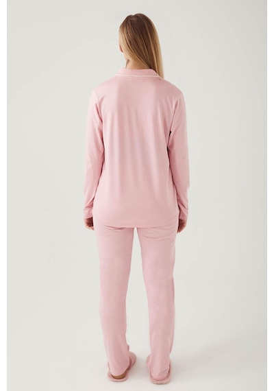 Pierre Cardin 7717 Kadın Boydan Patlı Pijama Takım