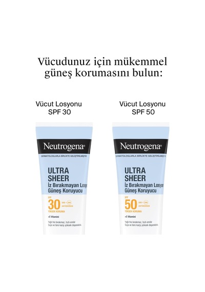 Neutrogena Ultra Sheer Nemlendirici Güneş Koruyucu Losyon Spf30 200 Ml