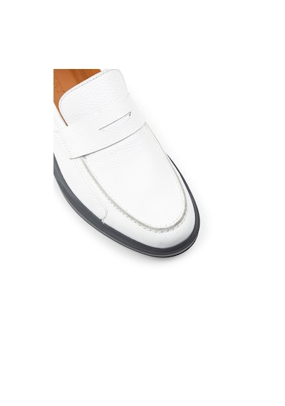 Deery Hakiki Deri Beyaz Comfort Erkek Loafer - 01564mbyzp03 Beyaz