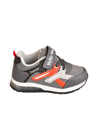 Mini Bonito Erkek Çocuk Cırtlı Bağcıklı Sneaker Günlük Spor Ayakkabı Gri