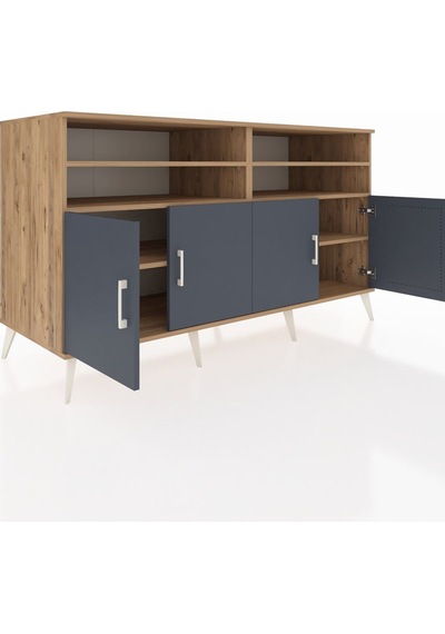 Kronos Konsol 6 Raflı 4 Kapaklı 176x59x99 Çam-antrasit/çam Çam-antrasit/çam Kronos Konsol 6 Raflı 4 Kapaklı 176x59x99 Çam-antrasit/çam Çam-antrasit/çam