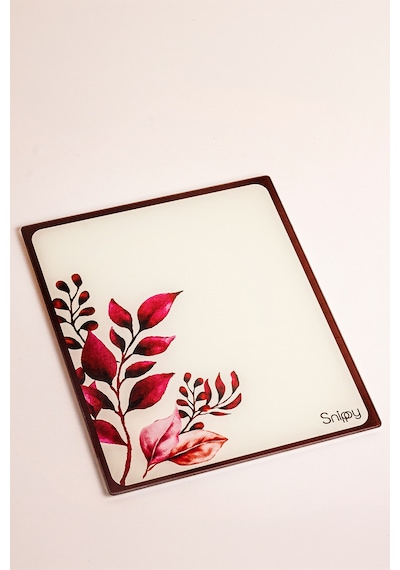 Snippy Bloom - Cam Kesme Tahtası Cam Kesim Panosu Dekoratf Cam Kesim Tablası 29 X 34 Cm Çok Renkli