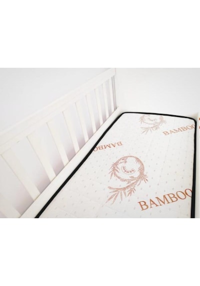60 120 Soft Bamboo Bebek Yatağı Beyaz