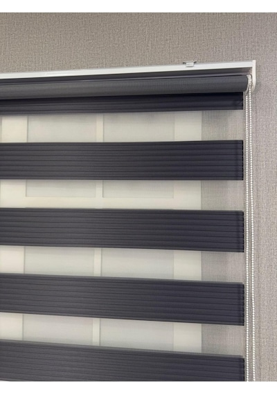 Zebra Stor Geniş Plise Güneşlik Perde, Antrasit Gri, 160 X 200 Diğer