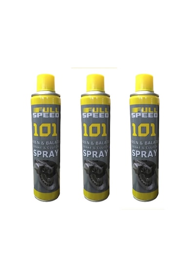 Full Speed 101 Fren Ve Balata Genel Temizleme Sprey 500 Ml 3 Adet