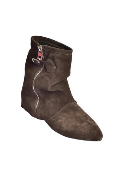 Fox Shoes V380614202 Kahverengi Hakiki Deri Süet Fermuar Detaylı Günlük Kadın Bot Kahverengi Fox Shoes V380614202 Kahverengi Hakiki Deri Süet Fermuar Detaylı Günlük Kadın Bot Kahverengi