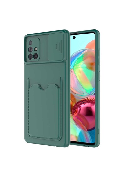 Zore Galaxy Uyumlu A71 Kılıf Kartix Kapak - Kırmızı Kirmizi