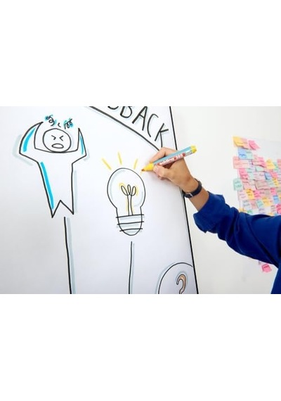 385 Flipchart Efekt Markörü Açık Mavi