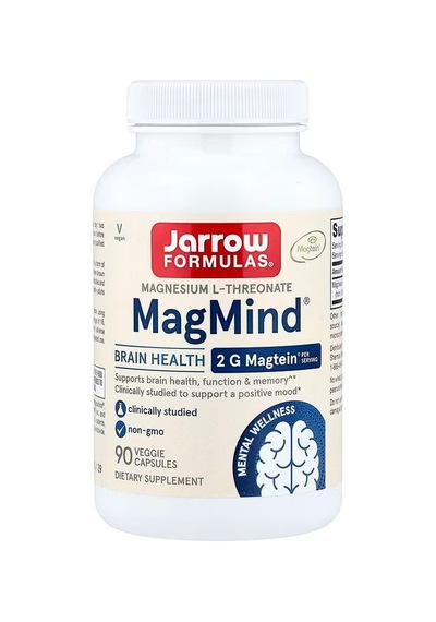 Jarrow Formulas Vegan Magmindo Magtein Magnesium L-threonate Brain Health 90 Veggie Capsules