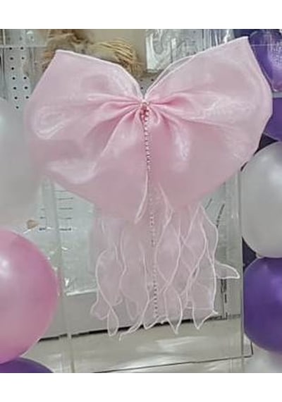 Organze Fiyonk Tekli Çok Renkli
