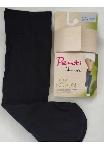 Penti Ekstra Koton Pantolon Çorabı Penti Pamuklu Diz Altı Çorap 001