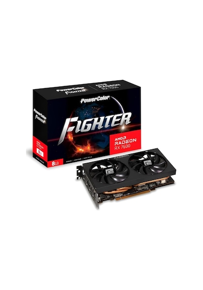 Powercolor Fighter AMD Radeon RX7600 8G-F Dx12 Gaming 8 GB GDDR6 128 BİT Ekran Kartı
