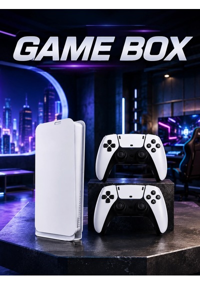 Mey İthalat Game Box 3d Çift Oyun Kollu 4k Hd Ekran 20000'den Fazla Oyun Seçeneği 2.4g Kablosuz
