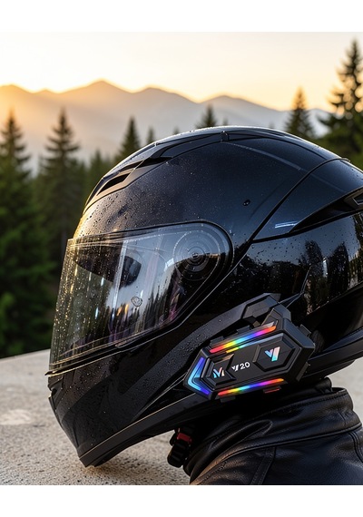 Bluetooth 5.3 Motosiklet Kask Intercom Gürültü Engelli Su Geçirmez