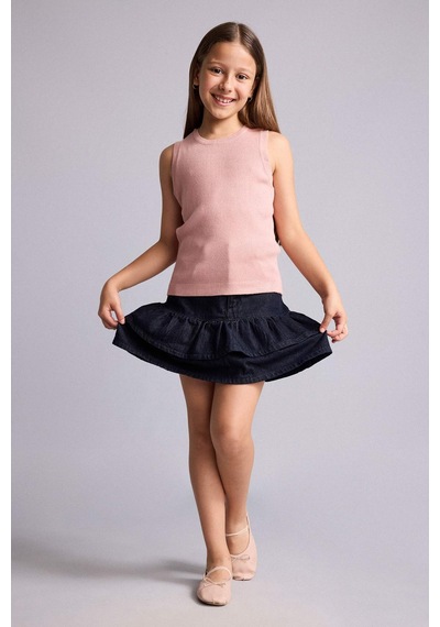 Defacto Halter Yaka Gül Atlet Kız Çocuk H0709a826smbr86 Pembe-br86