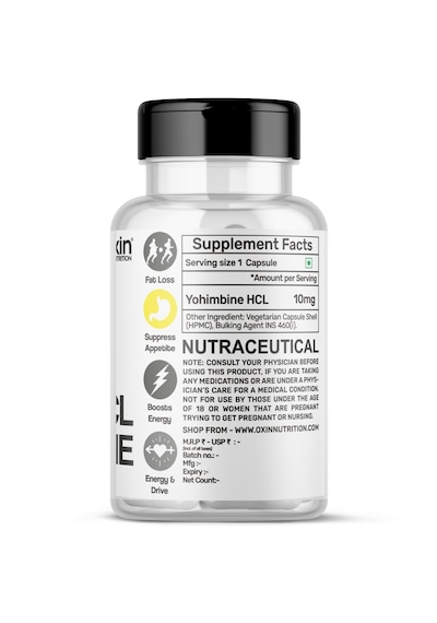 Oxin Nutrition Yohimbine 10 Mg 30 Kapsül Takviye