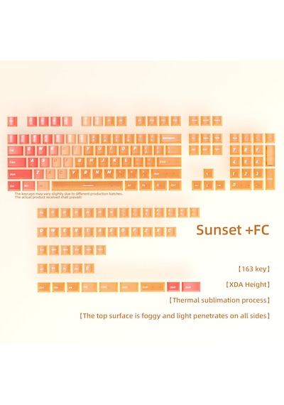 Mekanik Klavye Keycaps Rgb Şeffaf Gaming Pbt Tuş Takımı Diğer