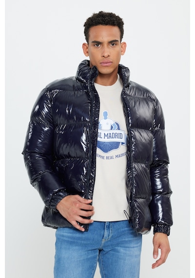 Ac&Co / Altınyıldız Classics Erkek Lacivert Standart Fit Normal Kesim Dik Yaka Mont Lacivert