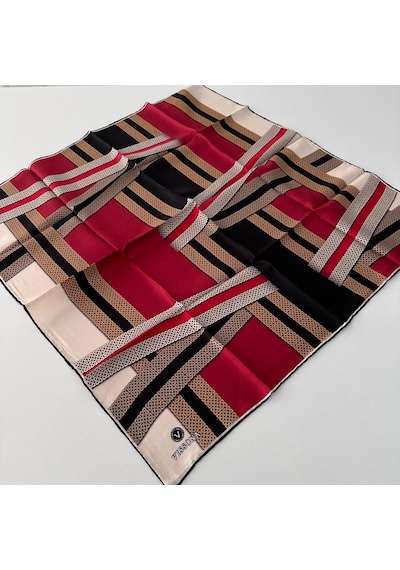 Vissona Twill İpek Eşarp Ipk4006-27277 Çok Renkli