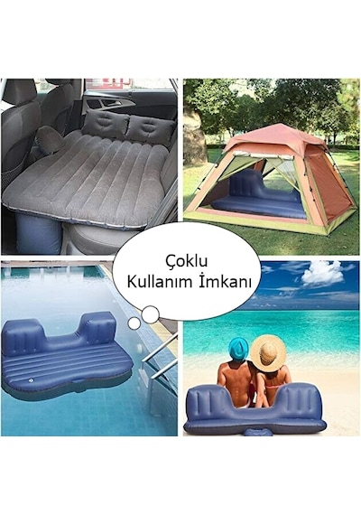 Reidan Oto Şişme Yatak Arka Koltuk Yatak Çift Kişilik Kamp  Yatağı