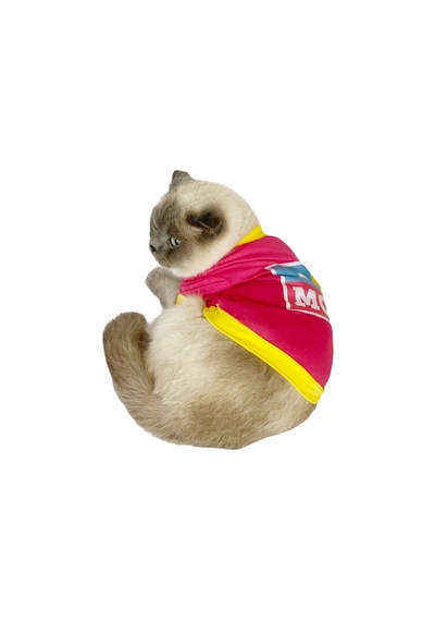 Kemique Love Mom Pink Oval Yaka Anneler Günü Kedi Tişörtü