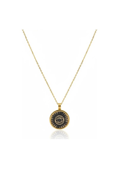 G&a Jewels - Işığın Bakışı - 925 Ayar Oksitli Yaldız Altın Kaplama Gümüş Kolye Altın - Gümüş 40+5 Cm G&a Jewels - Işığın Bakışı - 925 Ayar Oksitli Yaldız Altın Kaplama Gümüş Kolye Altın - Gümüş 40+5 Cm