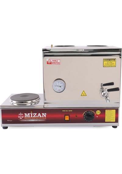 Mizan Demlikli Pleytli 30 L Elektrikli Çay Kazanı Kahveci