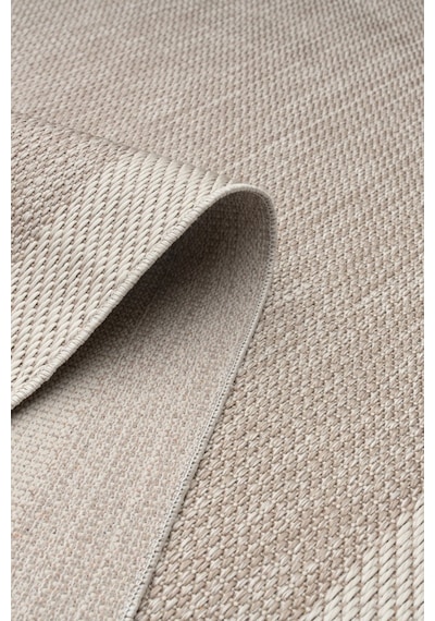 Çerçeveli Bohem Dokunuşlu Doğal Tonlarda Modern Sisal Bej - Krem Renk Halı Krem