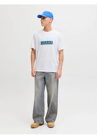 Jack & Jones Jack&jones Jcofusion Dots Print Tee Erkek T-shirt 12289863 Beyaz Jack & Jones Jack&jones Jcofusion Dots Print Tee Erkek T-shirt 12289863 Beyaz
