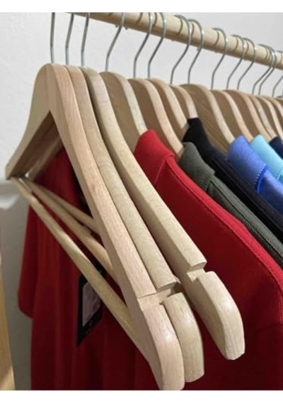 Askıcı Ahşap Naturel Kıyafet Ve Elbise Askısı 20 Adetaa-olg77712321 Çok Renkli