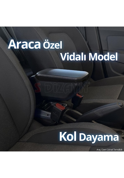 S-dizayn Vw Polo 6 Makyajlı Kol Dayama Kolçak Abs Vidalı Siyah 2021 Üzeri A+ Kalite