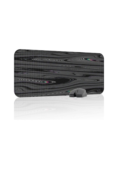 Glitch Kaymaz Dikişli Kauçuk Oyuncu Mousepad V2 - 70x30 Xl Gaming Mouse Pad Fare Altlığı