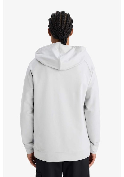 DeFacto Fit Standart Fit Kapüşonlu Sporcu  Erkek Sweatshirt - Gri D8014AX25SPGR91