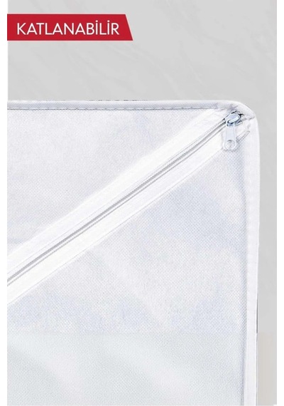 2 Adet - 12 Bölmeli Çok Amaçlı Organizer - Çekmece Organizeri 31x25x12 Kumaş 32 X 23 Gri Tr Diğer