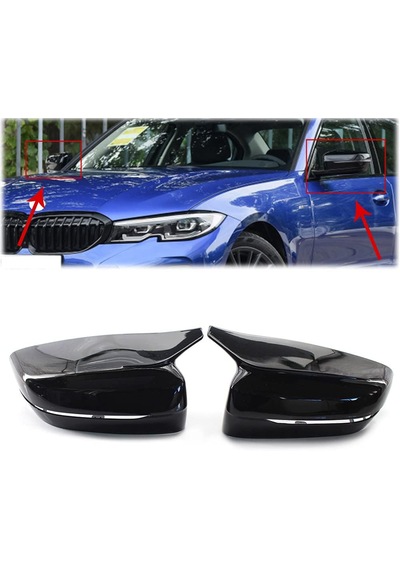 Bmw G30 2017-2022 5.seri Plastik Siyah Batman Ayna Kapagı