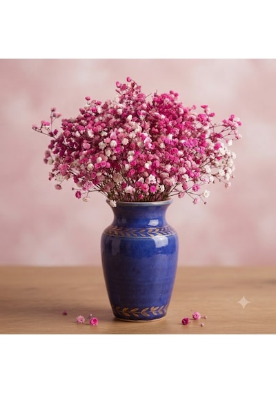 Şoklanmış Kurutulmuş Cipso Çiçeği 1 Demet 50-60gr - 35-45cm Pembe